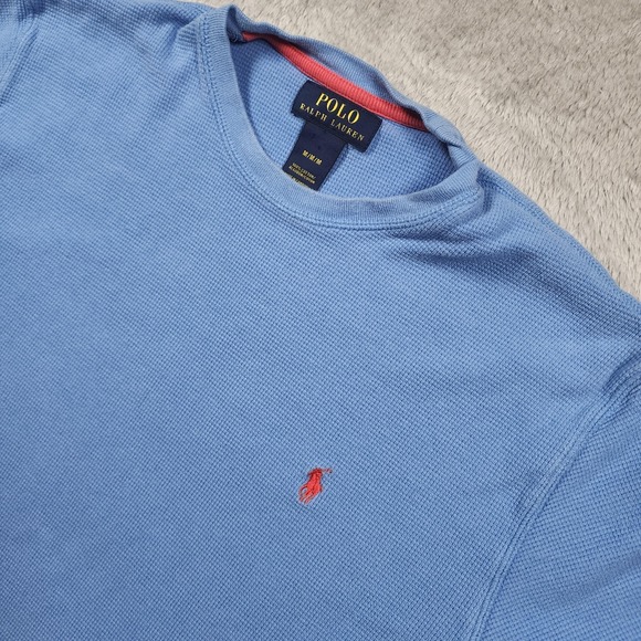 Polo Ralph Lauren Other - Polo Ralph Lauren Pajama Shirt Mens Medium (Fits Small) Waffle Knit Sleep Lounge
